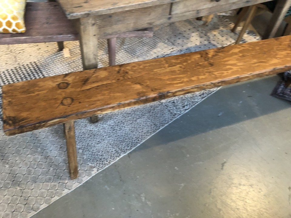 Spiksplinternieuw Oude Franse houten lange bank - Vindustrial JD-94