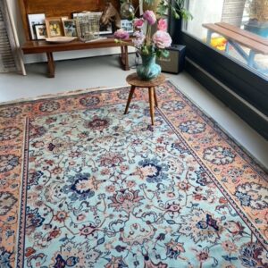 Groen vintage look tapijt